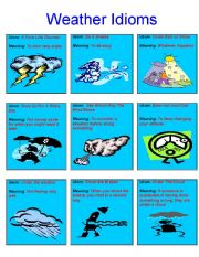 Weather Idioms