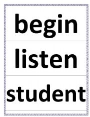 English Worksheet: Word Flashcard