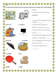 English worksheet: Test - English for kids part 1