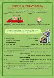 English Worksheet: Habits in the past in the present (USED TO vs PRESENT SIMPLE)