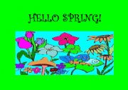 English worksheet: SPRING FLASHCARDS