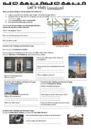 English Worksheet: London Webquest 