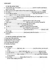 mixed worksheet