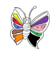 English Worksheet: butterfly