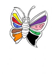 English worksheet: butterfly