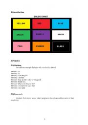 English Worksheet: colors