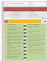 English Worksheet: Reported Speech