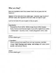 English Worksheet: what are they