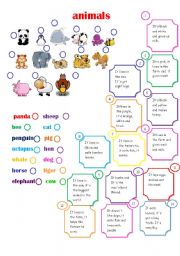 English Worksheet: Animals