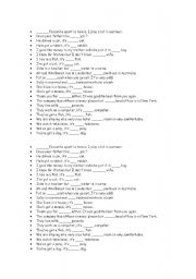 English Worksheet: possessive determiners