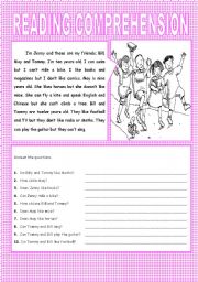 an esl reading comprehension 