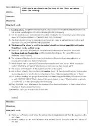 English Worksheet: First lesson 3rd year