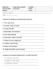 English Worksheet: PARTIAL EXAM