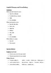 English worksheet: useful phrases for Email