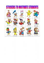 English Worksheet: STICKERS TO MOTIVATE STUDENTS 2/2