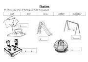 English Worksheet: Playtime