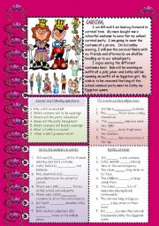 English Worksheet: Carnival