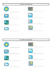 English Worksheet: the weather lesson