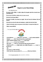 English worksheet: Grammar Dots