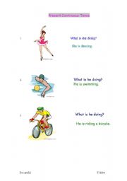 English Worksheet: present continuous