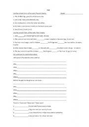 English worksheet: Test for pupils