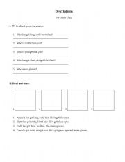 English worksheet: Describing people