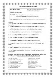 English Worksheet: PAST PERFECT SIMPLE AND PAST SIMPLE