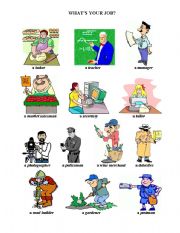 English Worksheet: Jobs and ocupations