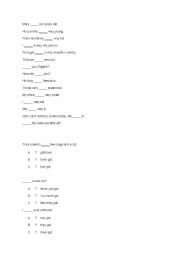 English Worksheet: IV