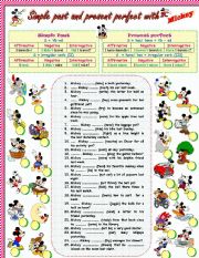 English Worksheet: Simple Past and Present Perfect 