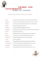 English Worksheet: CRIME AND CRIMINALS