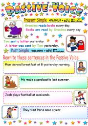 PASSIVE VOICE (PRESENT AND PAST SIMPLE