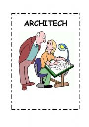 English Worksheet: JOBS FLASHCARDS. 8 CARDS!