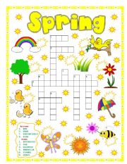 SPRING PUZZLE - NUMBER THE PICTURES