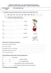 English Worksheet: eeee