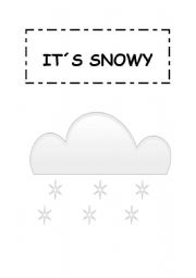 English Worksheet: Weather flashcards.
