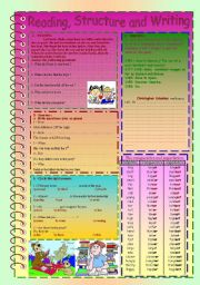 reading structure and writing 