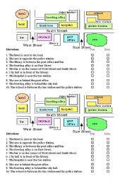 English Worksheet: Giving Direction quiz