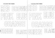English Worksheet: Colours
