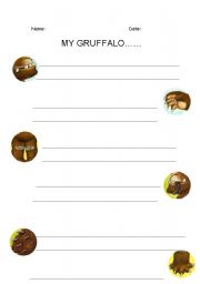 English Worksheet: the gruffalo