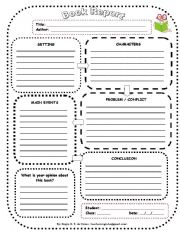 English Worksheet: Book Report