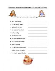 English Worksheet: Punctuation