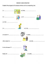 English worksheet: Present Simple Practice