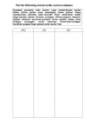 English Worksheet: /S/IZ/Z/ pronunciation practice 