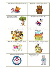 English Worksheet: Used to do smth about Childhood  speaking cards set 1