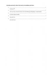English Worksheet: BE GOING INTERVIEW