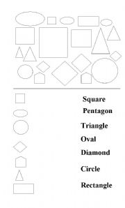 English Worksheet: shapes