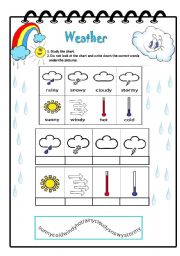 English Worksheet: Weather