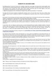 English Worksheet: Biography of juan diego florez