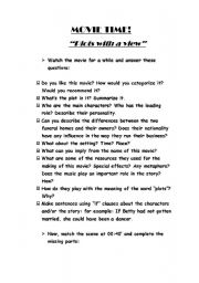 English worksheet: Movie Time 